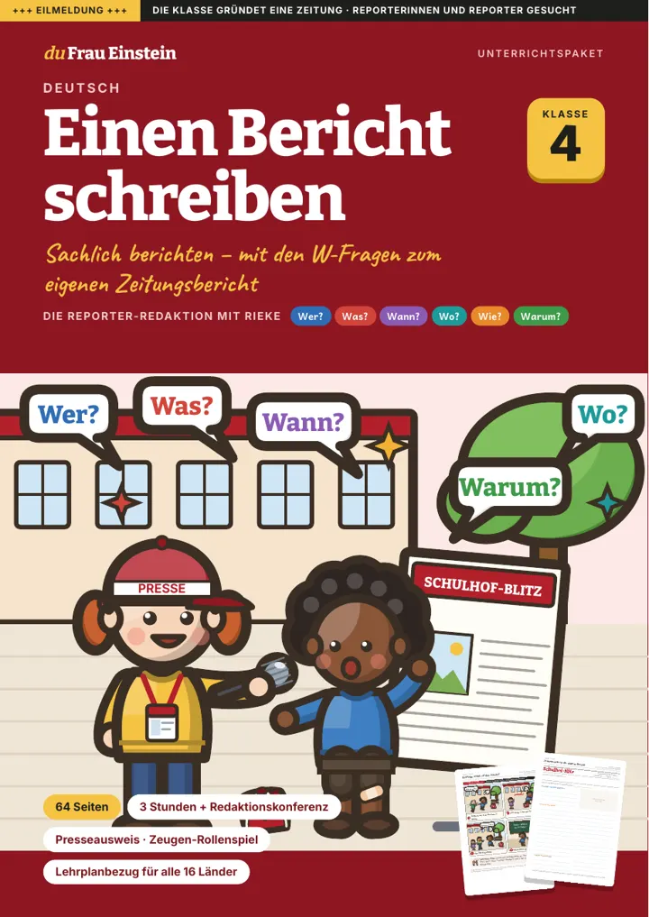 Cover: Einen Bericht schreiben