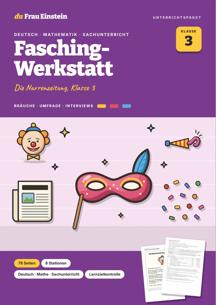 Cover: Fasching-Werkstatt