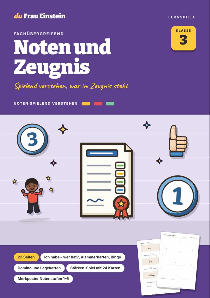 Cover: Noten und Zeugnis